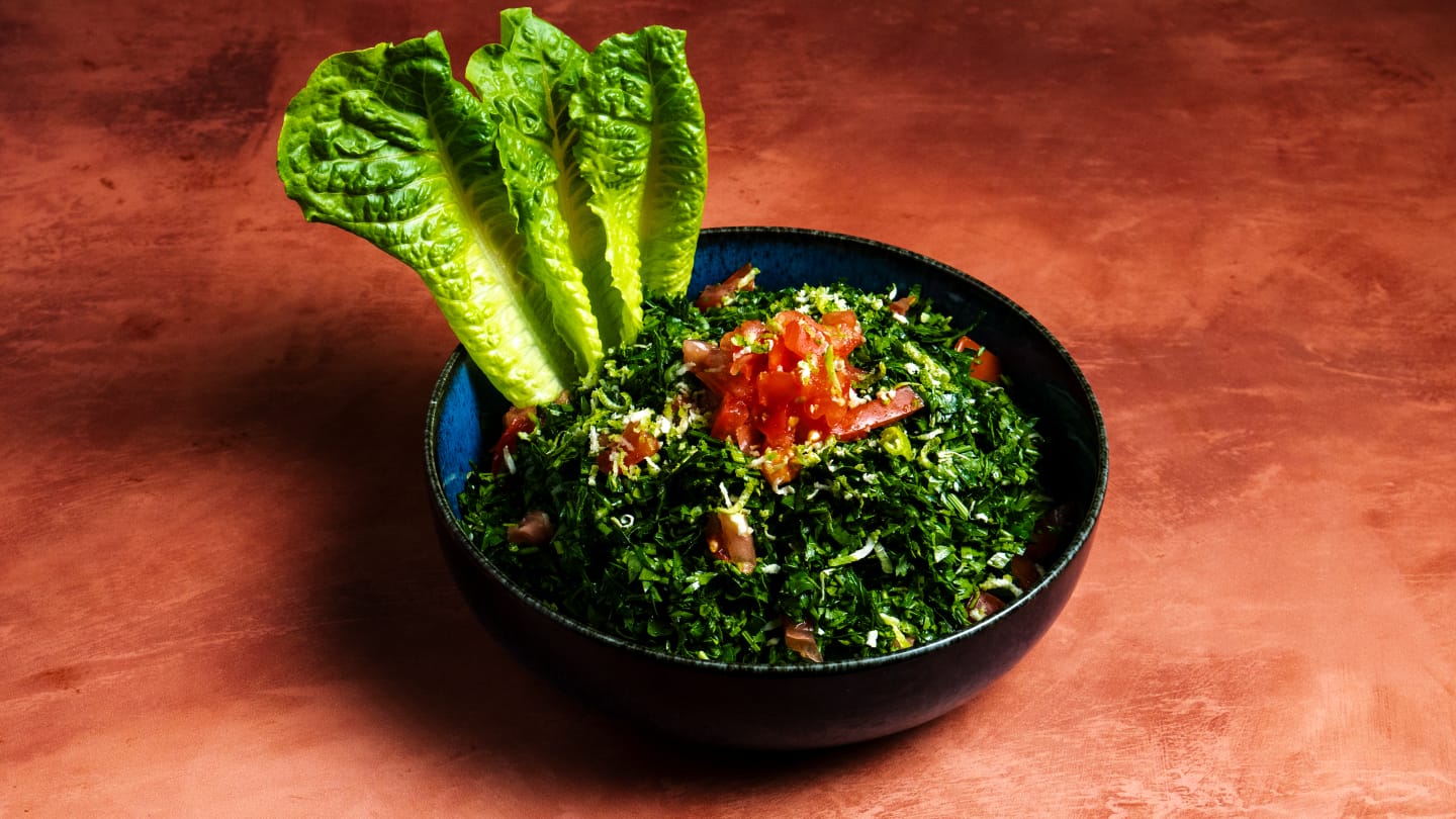 Hand-chopped tabbouleh